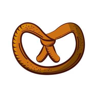 lezzetli simit izole simgesi