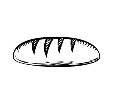 lezzetli ekmek izole iocn