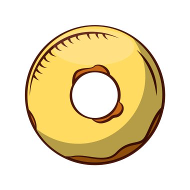 lezzetli tatlı çörek simgesi