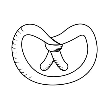 lezzetli simit izole simgesi