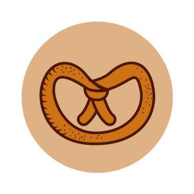 lezzetli simit izole simgesi