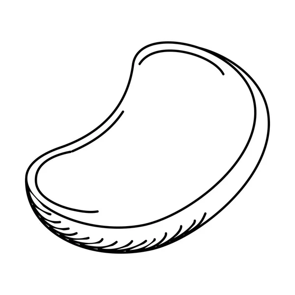 Läckra bröd rostat bröd ikonen — Stock vektor