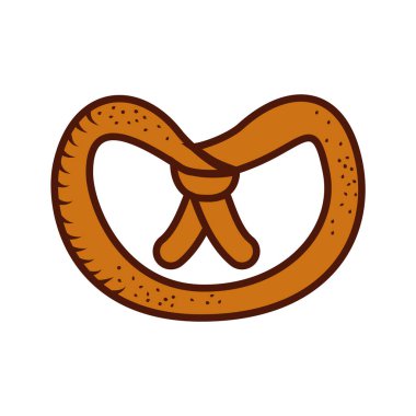 lezzetli simit izole simgesi