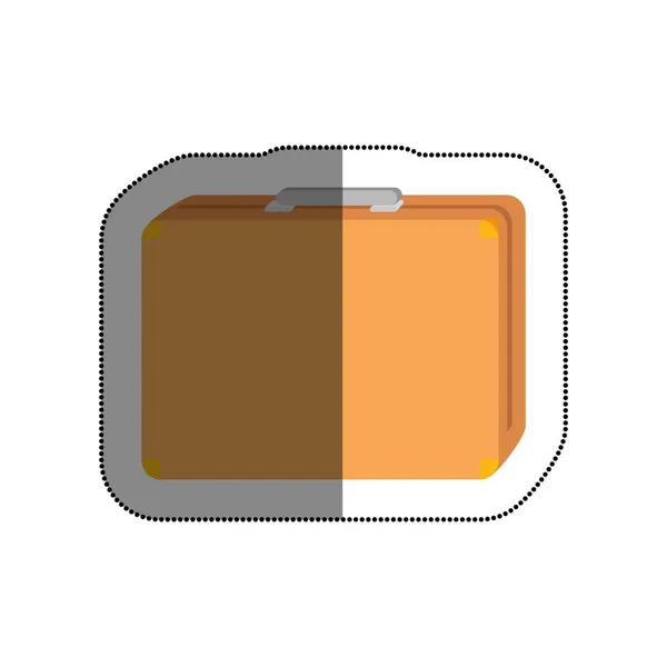 Cestovní kufr izolované ikona — Stockový vektor