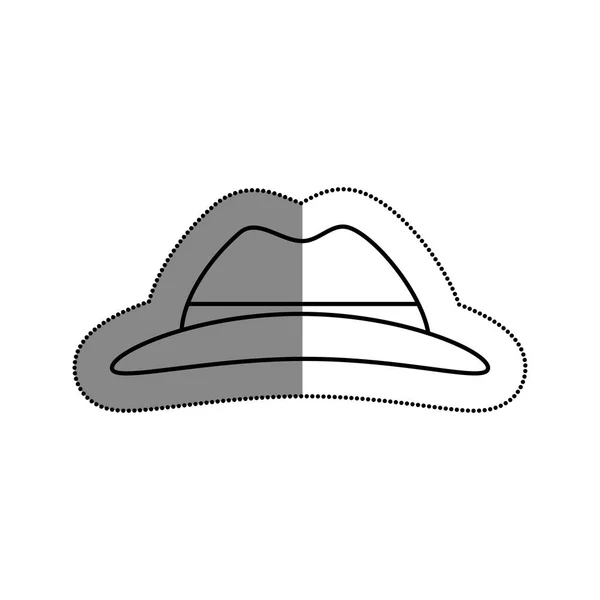 Pălărie turistică icoană izolată — Vector de stoc