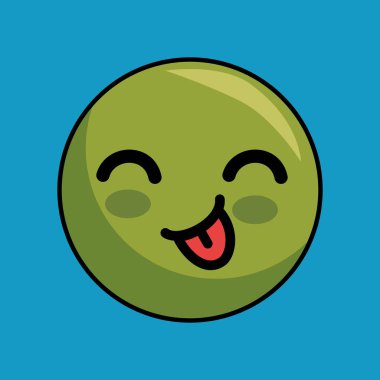 sevimli yüzü kawaii stili