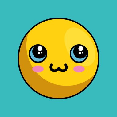 sevimli yüzü kawaii stili