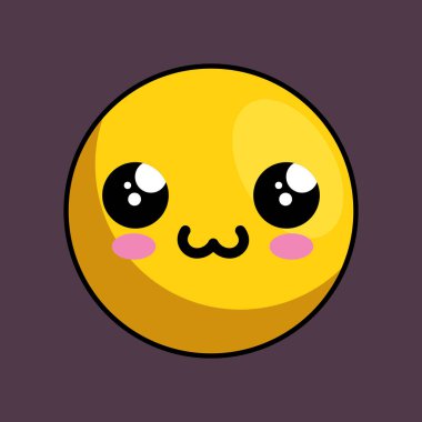 sevimli yüzü kawaii stili