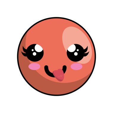 sevimli yüzü kawaii stili