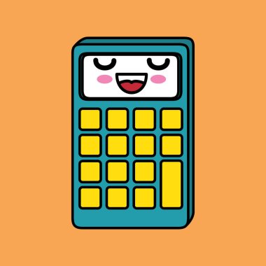 hesap makinesi matematik karakter kawaii
