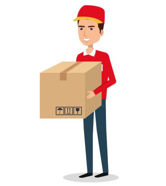 Kurye işçi avatar karakter