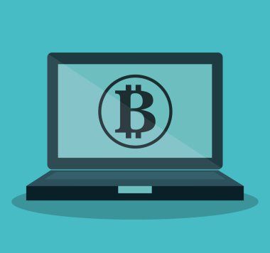 düz simgeler ticaret bitcoins