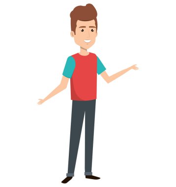 genç adam avatar karakter