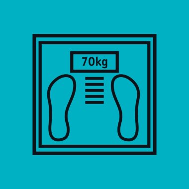 ağırlık dengesi izole simgesi