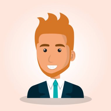 işadamı avatar karakter simgesi