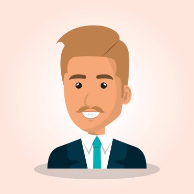 işadamı avatar karakter simgesi