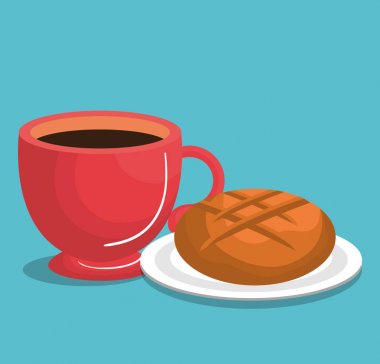 kahve ve ekmek lezzetli breakfast