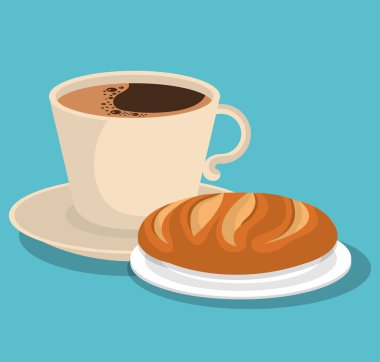 kahve ve ekmek lezzetli breakfast