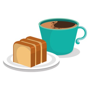 kahve ve ekmek lezzetli breakfast