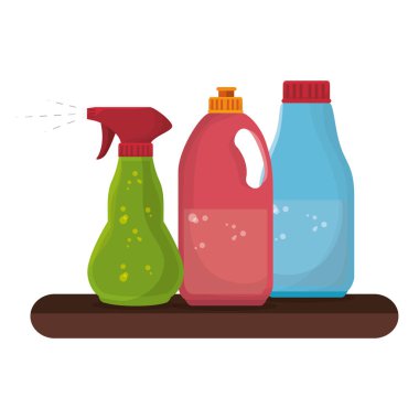 Çamaşırhane oda düz simgeler