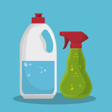 Çamaşırhane oda düz simgeler