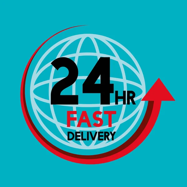 Fast delivery service icons — Stock Vector