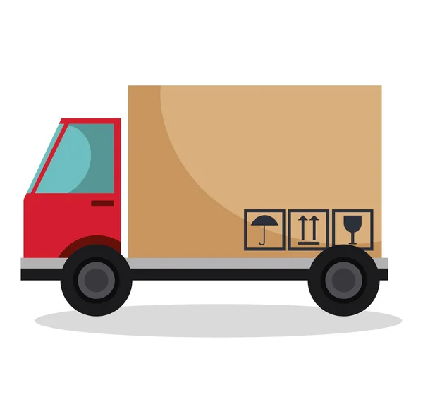 Truck delivery service icon — Stock Vector