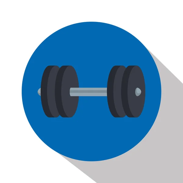 Weight lifting lifestyle icon — Stock Vector