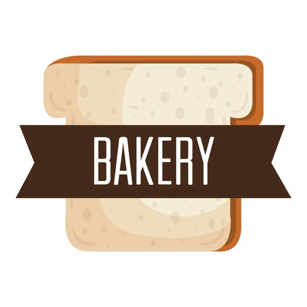 Deliziosa icona del prodotto pane — Vettoriale Stock