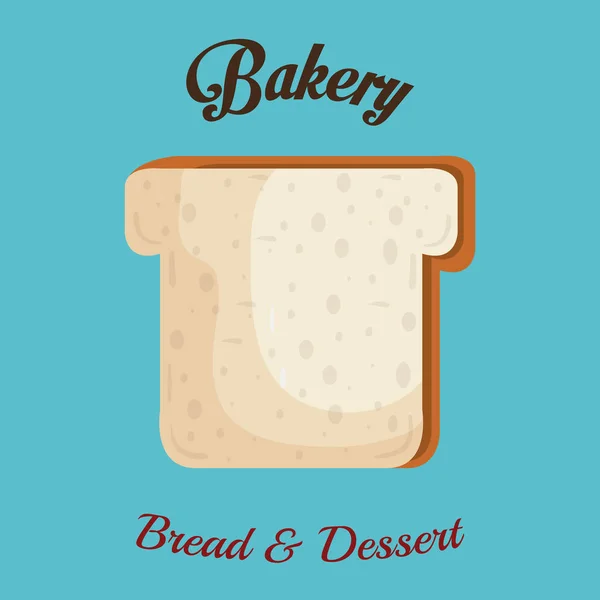 Delicious bread product icon — Stock Vector