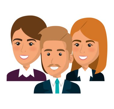 iş adamları avatarlar karakter simgesi