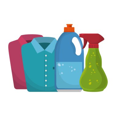 Çamaşırhane oda düz simgeler