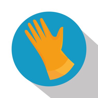 Çamaşırhane eldiven yalıtılmış simgesi