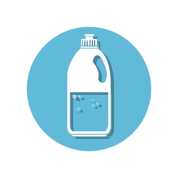Bottiglia detergente icona lavanderia — Vettoriale Stock