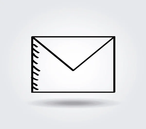 Envelope icon image — Stock Vector