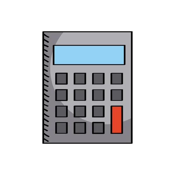 Rekenmachine pictogram afbeelding — Stockvector