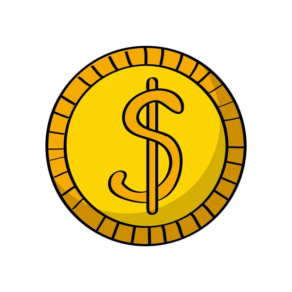 Значок монеты — стоковый вектор