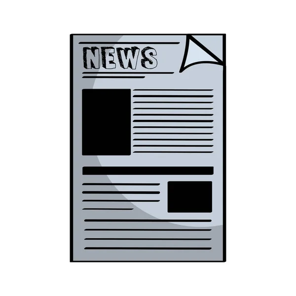 Newspaper icon image — Stock Vector