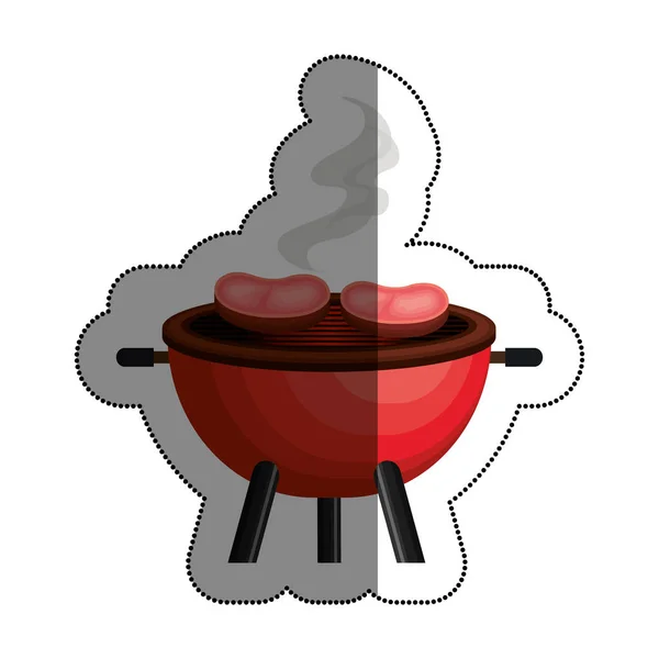 Bbq grill cibo delizioso — Vettoriale Stock