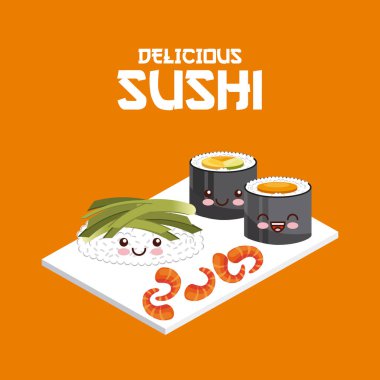 Lezzetli suşi tasarım