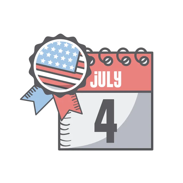 ABD bağımsızlık günü tasarımı — Stok Vektör