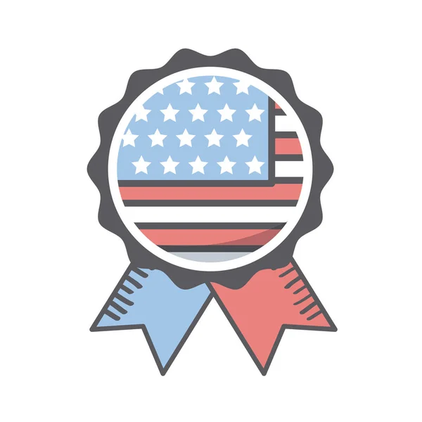 ABD bağımsızlık günü tasarımı — Stok Vektör