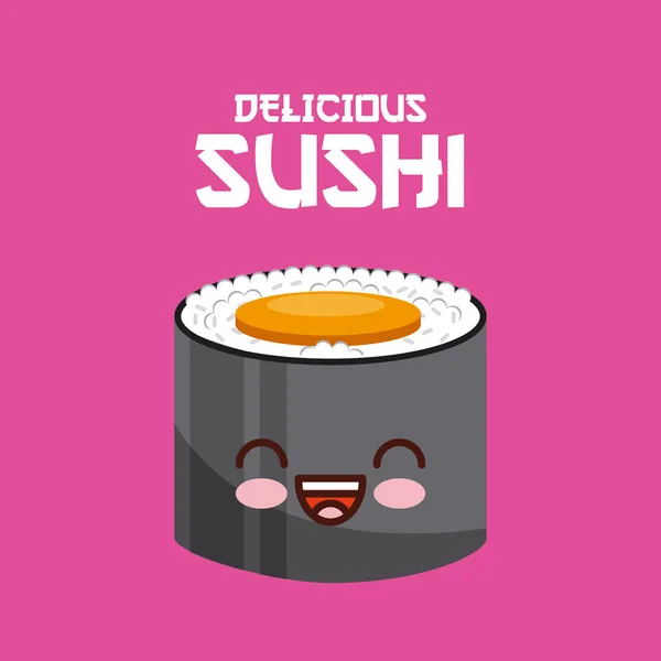 Délicieux design de sushi — Image vectorielle