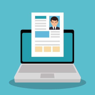 Özgeçmiş online simgesi