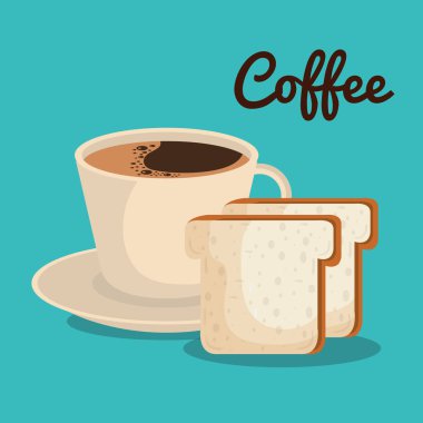 kahve ve ekmek lezzetli breakfast