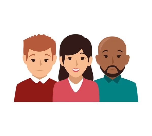 Personnage des gens d'affaires icône avatar — Image vectorielle