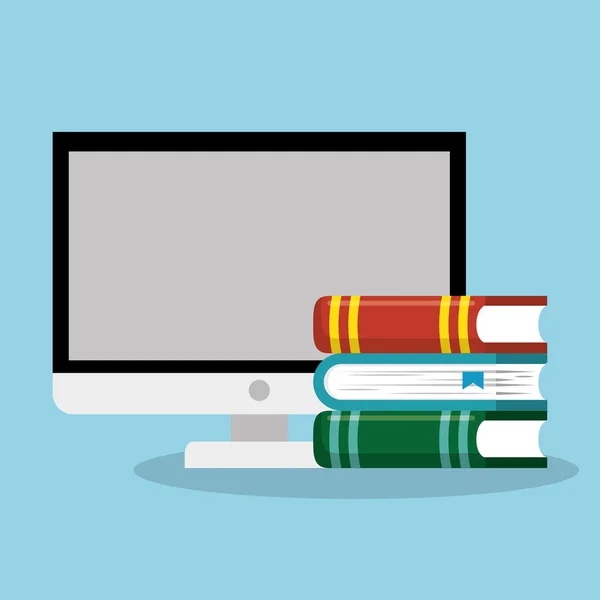 Icone del concetto di istruzione online — Vettoriale Stock