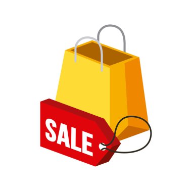 İzometrik tasarım alışveriş