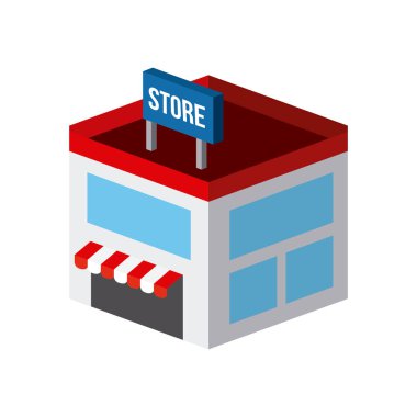 İzometrik tasarım alışveriş