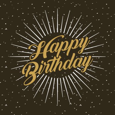 Doğum günün kutlu olsun.